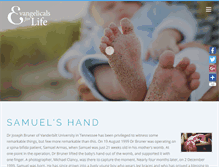 Tablet Screenshot of evangelicalsforlife.com